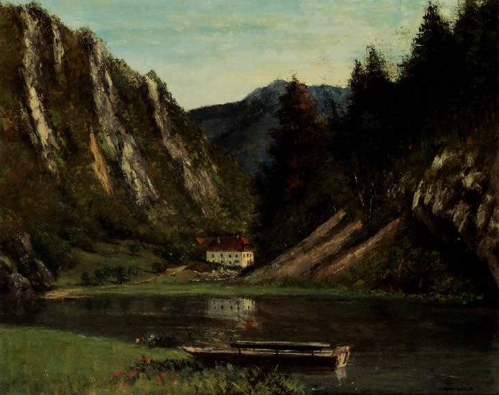 Gustave Courbet Les Doubs A La Maison-Monsieur